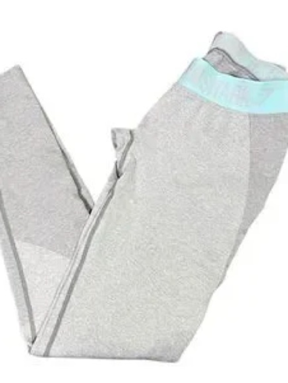 GymShark S  Gray Leggings with Mint Waistband